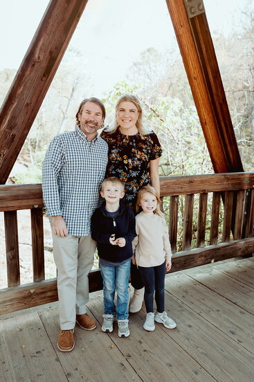 Kenneth and Emily Shields with their children, Noah and Lena.