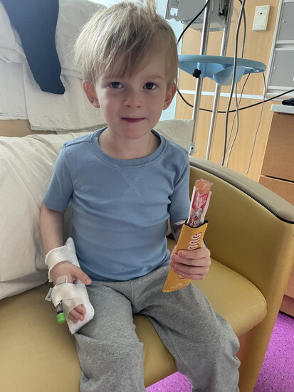 During treatment, Mighty Millie popsicles offered Noah Shields a small but meaningful moment of comfort.
