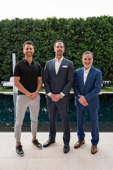 Dr. Adam Loiacono, Dr. Dan Briggs, Russ Scaramella (homeowner)