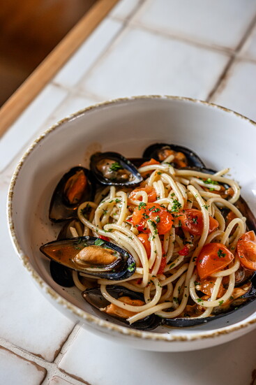 Each plate at Bottega Salaria reflects the restaurant's emphasis on quality ingredients, careful preparation and the comfort of Italian cooking.