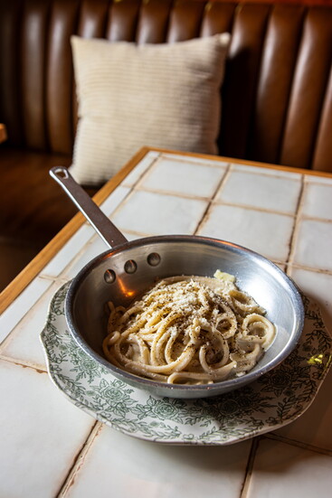 Fresh pasta is at the heart of Bottega Salaria, where traditional Roman recipes meet the pace and charm of the Hill Country.