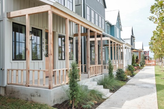 The homes are placed along walkable paths on small lots to foster that sense of community.