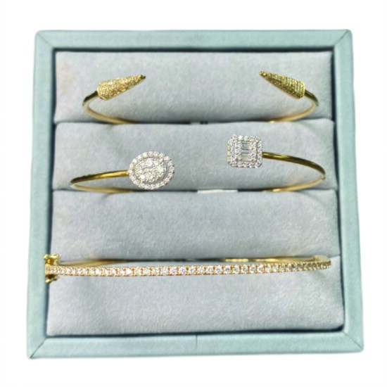 14ktyg Diamond Bracelets   Available in 14ky, 14kwg, 14kr  Starting at $1150