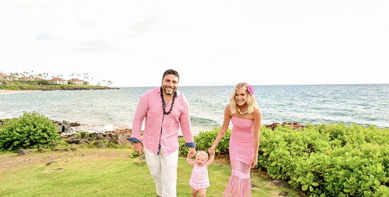 Christina, Chris and Payton on a recent well-deserved vacation