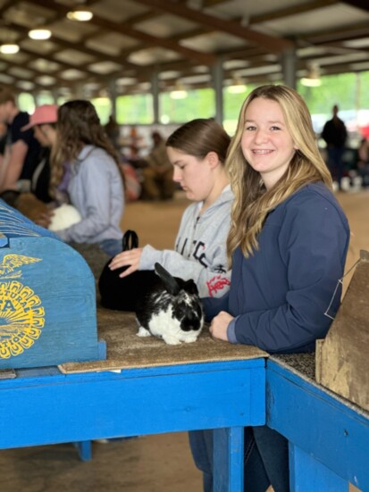 Morghan Lillard all smiles at the Montgomery County Fair. 