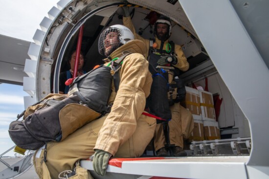 Training rookie and seasoned smokejumpers begins in the spring, preparing them for jumps out of the plane at 3,000 feet. 
