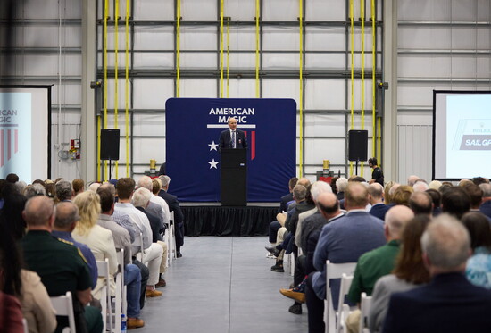 Team Founder and Principal Doug DeVos speaking at grand opening