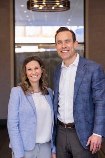 Saugatuck Financial founding partner Justin Charise and his wife, chief marketing officer Christy Charise. Photo by Abby Cole Photography.
