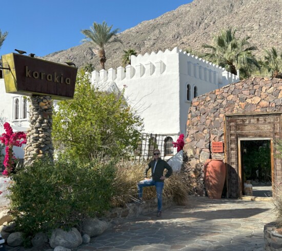 The entrance to Korakia Pensione, a Moroccan/Mediterranean resort in the heart of Palm Springs. 