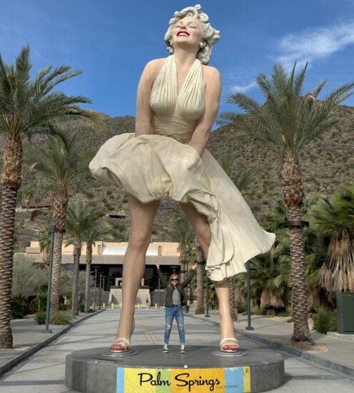 The Forever Marilyn statue is a popular photo stop near the Palm Springs Art Museum.