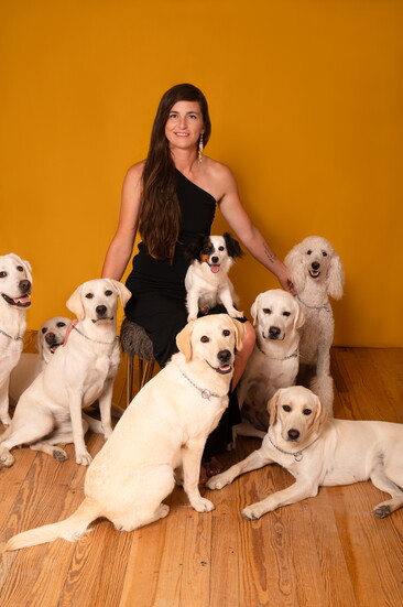 Kathryn, the "Yellow Lab Lady"