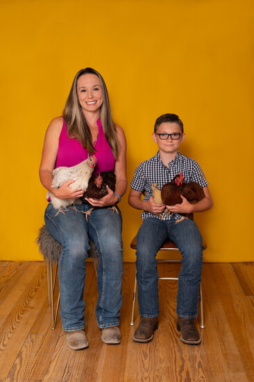 Cheryl, Colton, Biscuit, Mother Clucker & Chicken Little
