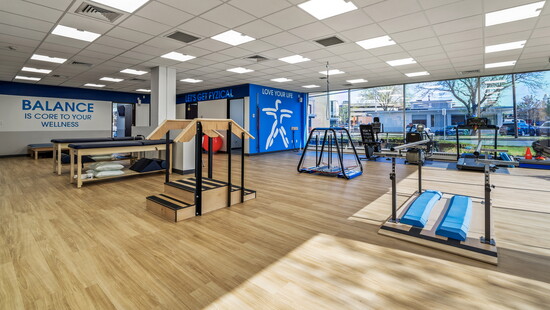 The interior of FYZICAL in West Hartford