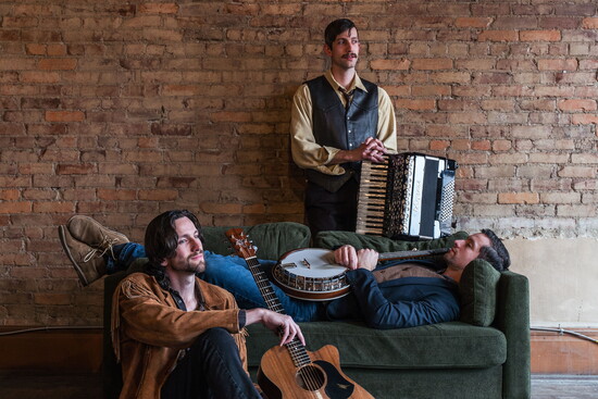 From left, Joshua Lubben, Michael Lubben (on couch) and Tommy Lubben.