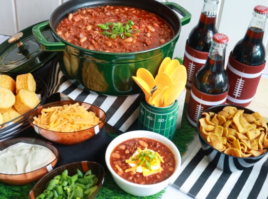 Chili made in Staub Enameled Cast Iron Dutch Oven in Basil Green available at Williams-Sonoma, Cool Springs Galleria