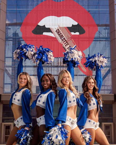 Dallas Cowboys Cheerleaders debut their Charlotte Tilbury “America’s Sweethearts” game day look.
