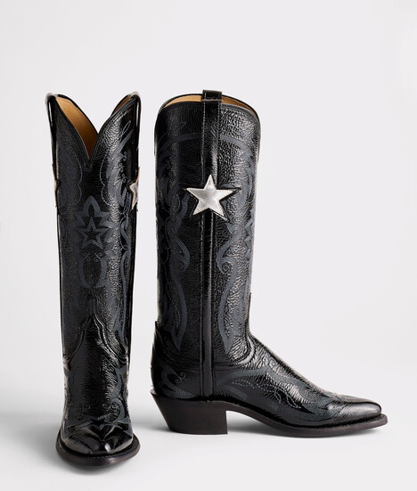 Lucchese’s new Gina boot, inspired by the Dallas Cowboys Cheerleaders, adds a Texas touch this season. Photo courtesy of Lucchese.