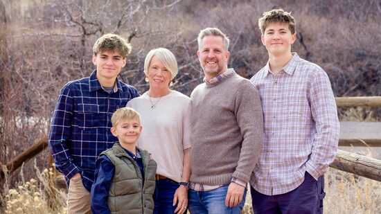 Photo credit: Kate Schwindt; Pictured: Ian, Mary Beth, Derek and Ethan Keller