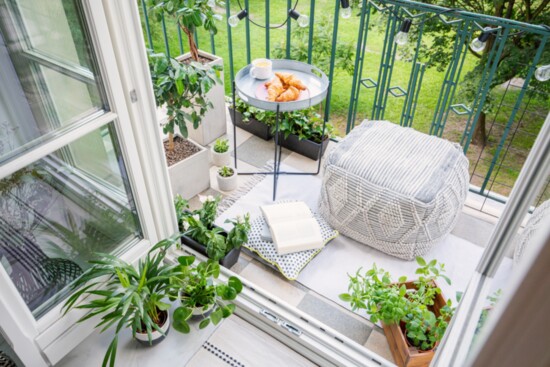 Tight spaces like patios and balconies can also provide outdoor havens.