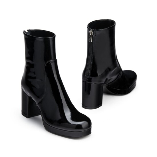 Italian patent leather boots by AGL