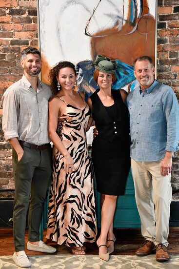 Justin Pitts and Jenny Harris from Palmetto Painting Pros and Michele and Jason Warren from The Urban Hyena and The Salty Hyena