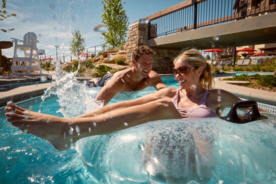 Tubing on the lazy river