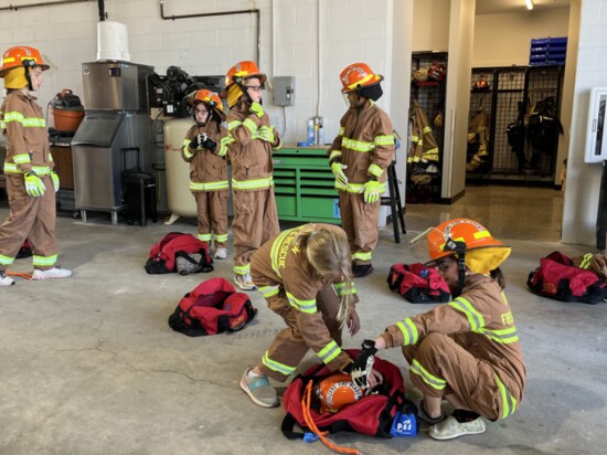 Junior Fire Academy Suiting Up for Their Big Day!
