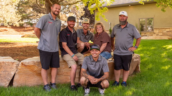 Top row: Jeff Fisher, Tyler Fisher, Cade Barnes, Tammi Fisher, Kacy Markley Bottom Row: Aaron Andrade