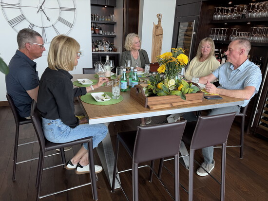 Gathering around a table, as it’s always been done
