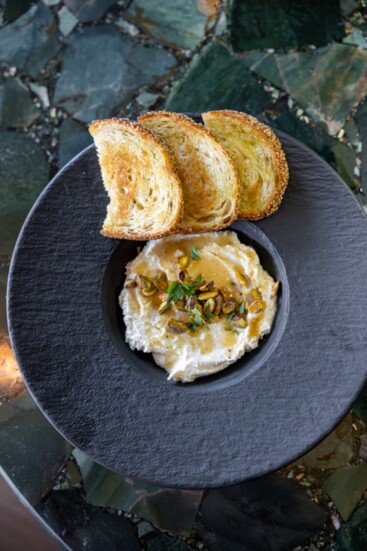 Whipped Ricotta with semolina toast