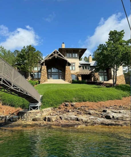 A stunning lake home that Apex Soft Wash sparkling clean