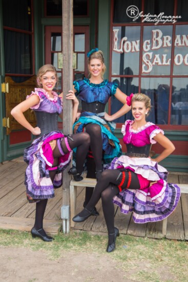 Can-Can Dancers at the Longbranch Saloon