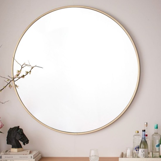 Round 48-inch mirror, West Elm, $499