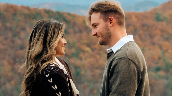 With fiancé West Webb