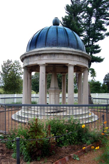 The grave of Andrew Jackson is located on the grounds of his Hermitage estate.