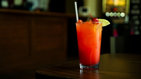 Moxi Theater's "Non-Alcoholic Mai Tai" (orange juice, grenadine, citrus and club soda)