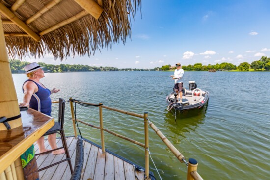 It's easy to run into people you know on Old Hickory Lake when taking a cruise.