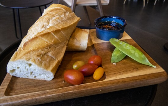 Guests can purchase additional bites, like this baguette from Rolling Hills. 