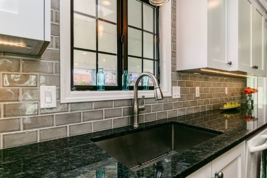It's all about the countertops! Quartz, a man-made stone, is becoming more popular . It's beautiful, non-porous and low-maintenance.