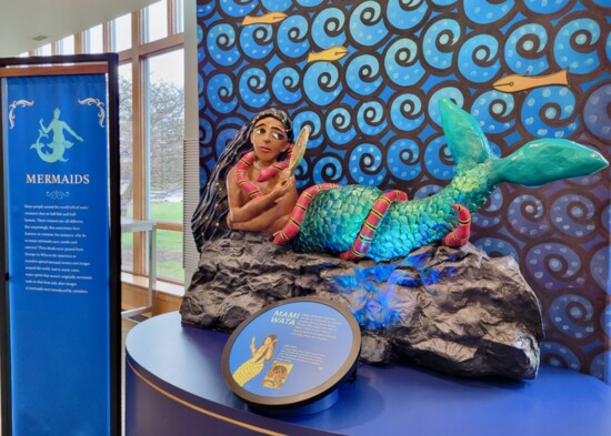 Mermaid Mami Wata at the Ela Area Public Library. Photo: Christina Sikorski.