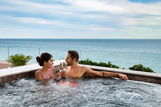 Pour on the romance at Garza Blanca Resort and Spa Los Cabos. 