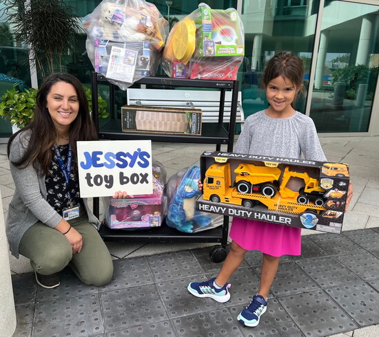 Jessy's Toy Box brings joy to SMH North Port.