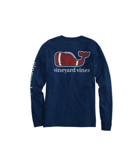 Vineyard Vines Football Whale Long-Sleeve Pocket T-Shirt $48, Vineyard Vines, Westport