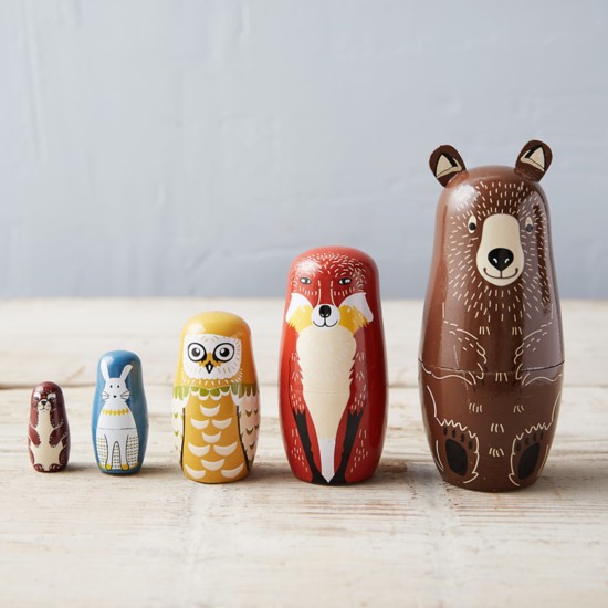 Woodland Nesting Doll Set, $28.00, terrain, Westport