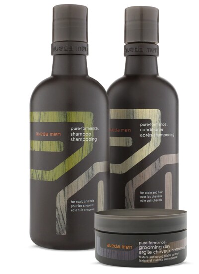 Simplicity + high performance = the art of simple grooming. Aveda Men' Pure-Formance Set embody-salon.com $91