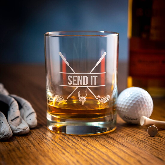 Golf themed whiskey glasses