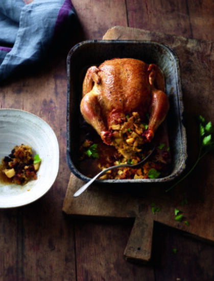 Add apples to corn bread stuffing for moisture and mild flavor. Photo: Leigh Beisch Photography