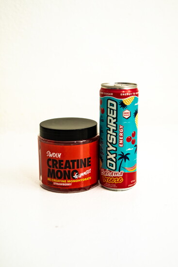 Swoly Creatine Gummies & Oxyshred Fat Burning Energy Drink
