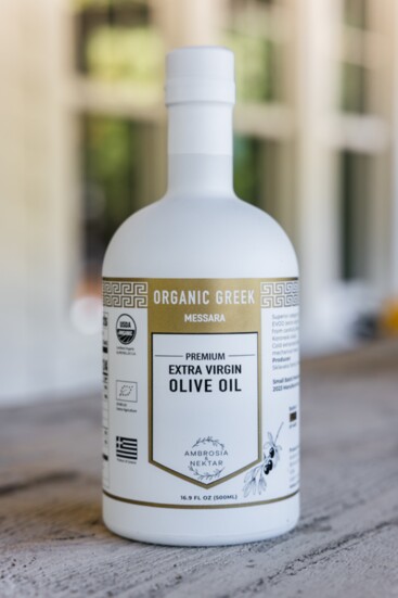 Organic Greek EVOO, $52, ambrosia-nektar.com