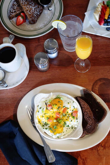 @buttermilkcafe Savory Corned Beef Hash topped with Two Eggs from Buttermilk Cafe